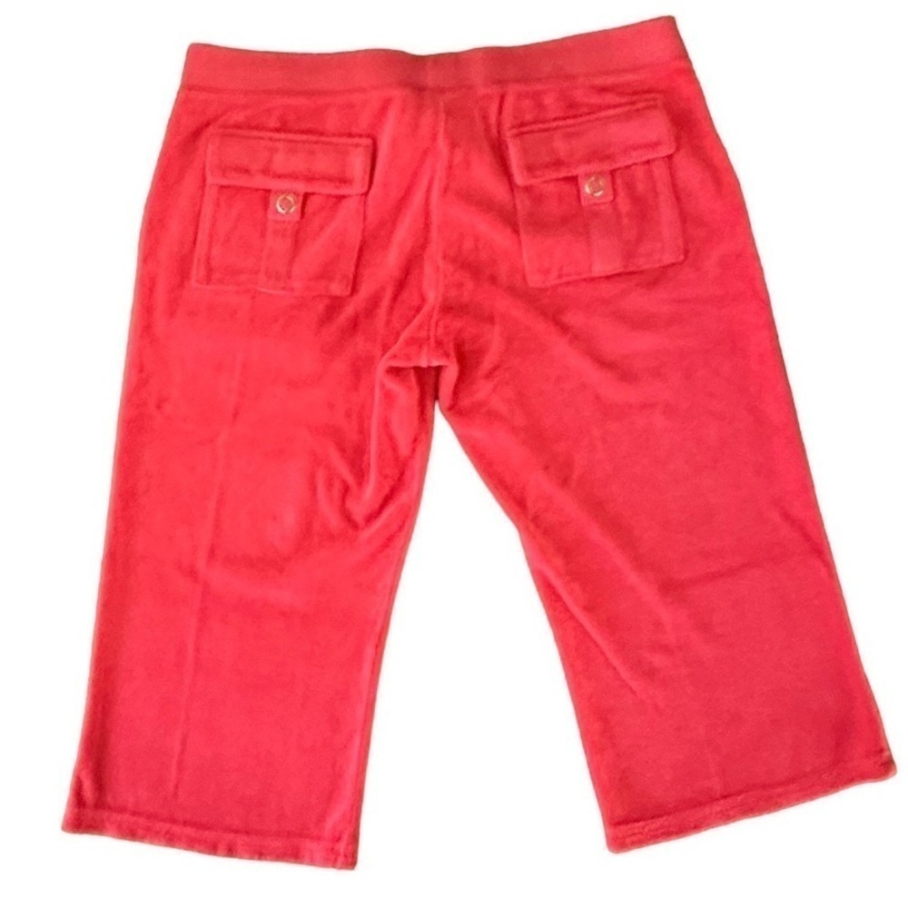 Juicy Couture Martinique Crop Snap Pocket Pant NWT Hot Pink Large - Picture 4 of 15